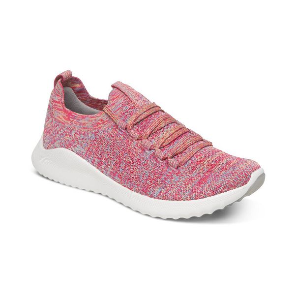 Aetrex Women's Carly Arch Support Sneakers - Pink | USA RB2VNZ4